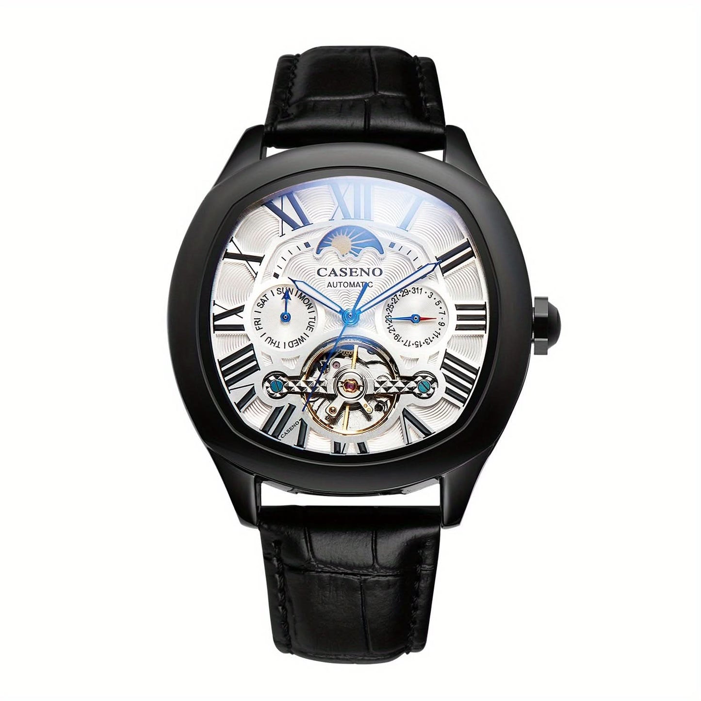 Moon Phase Tourbillon Watch - Automatic Mechanical Movement