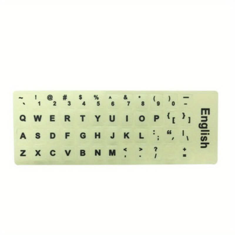 Illuminated English Keyboard Stickers for Laptops