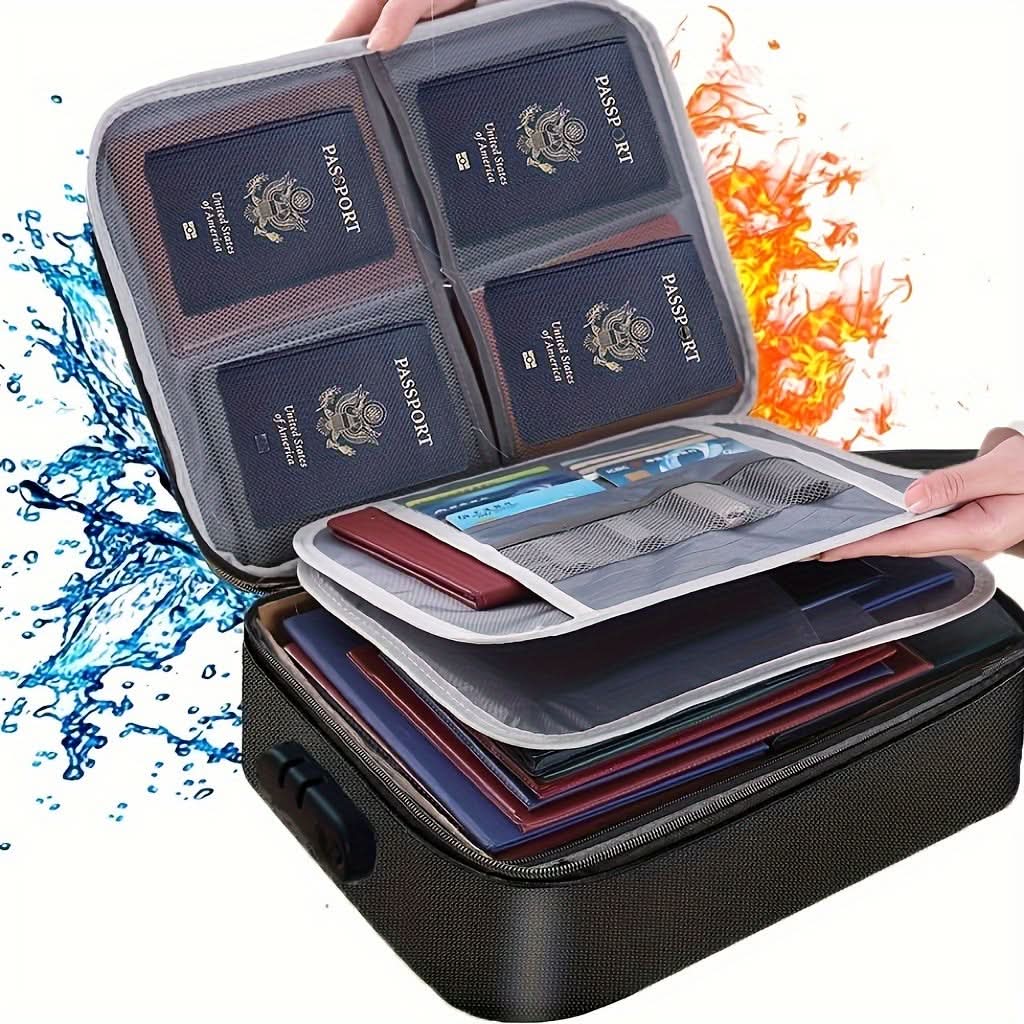 Secure Document Bag with Combination Lock