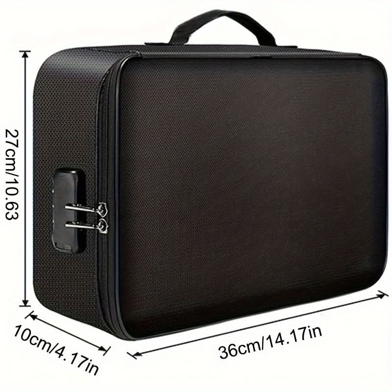 Secure Document Bag with Combination Lock