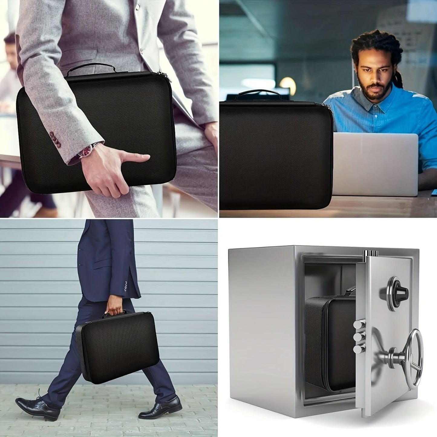 Secure Document Bag with Combination Lock