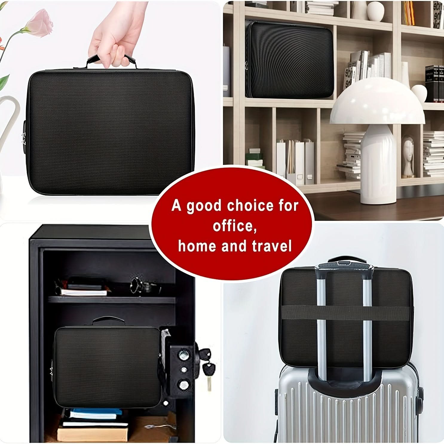 Secure Document Bag with Combination Lock