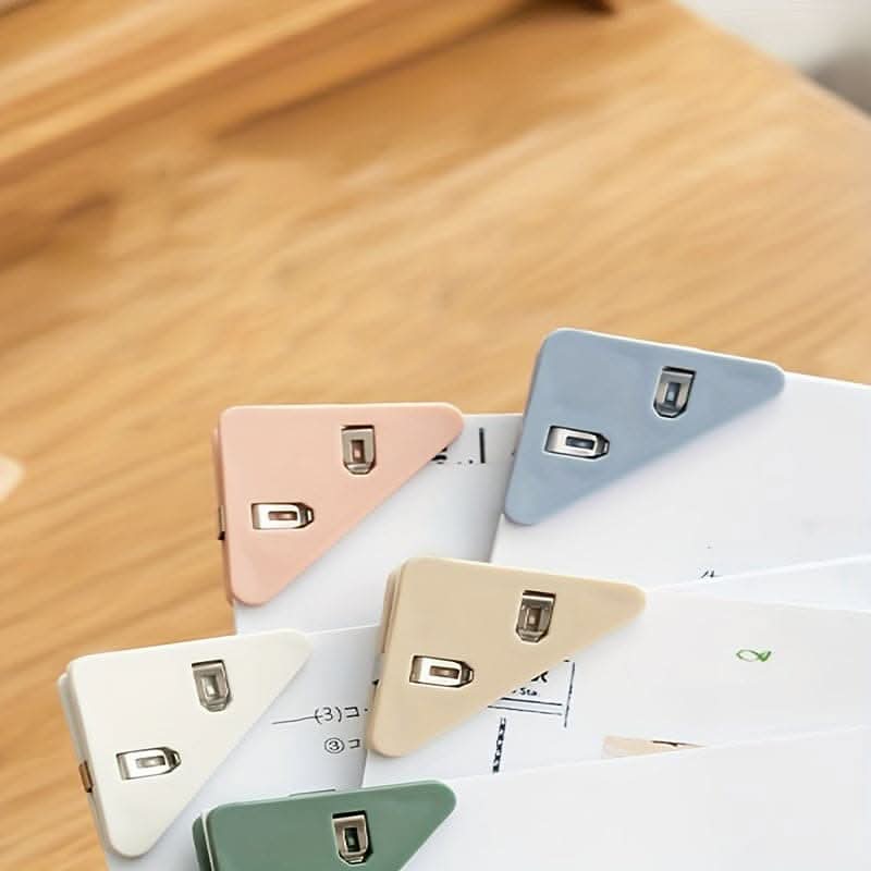 10-Pack Multi-Color Triangle Binders for Document Storage