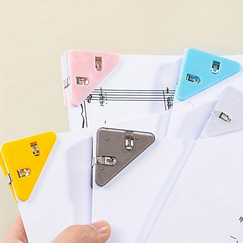 10-Pack Multi-Color Triangle Binders for Document Storage