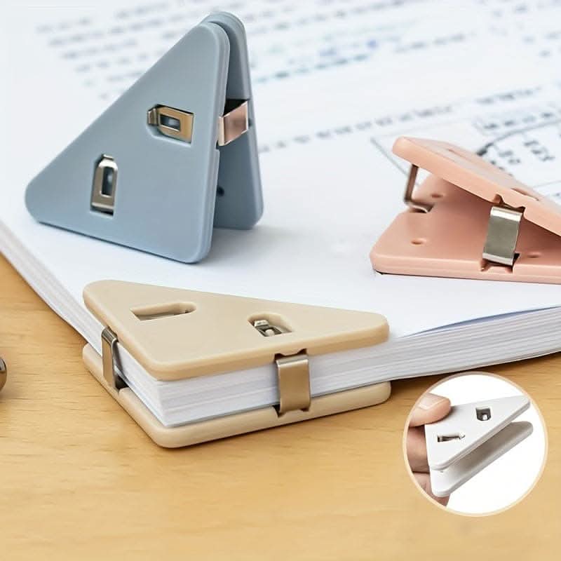 10-Pack Multi-Color Triangle Binders for Document Storage