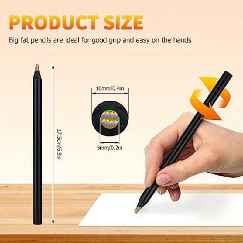 12-Pack Rainbow Gradient Magic Color Pencil Markers