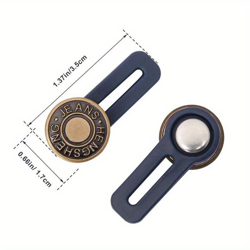 6pcs Metal Jeans Button Extenders, Adjustable Waist