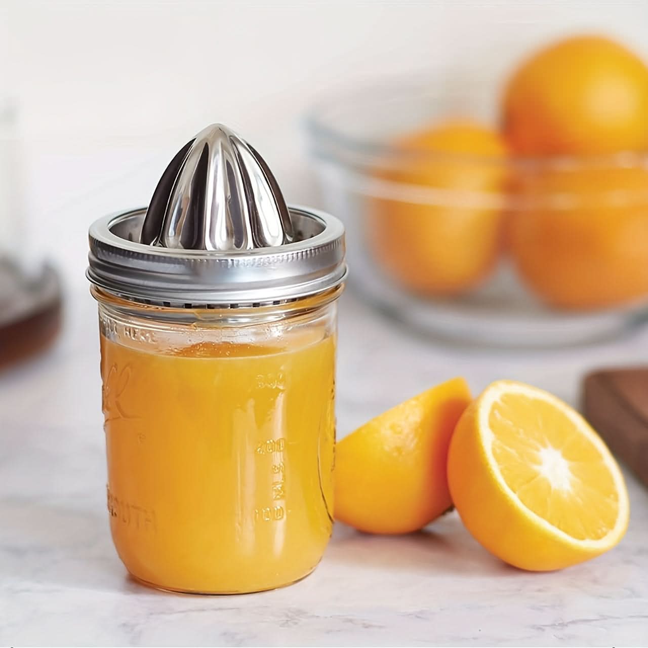 Stainless Steel Citrus Juicer Lid for Mason Jars