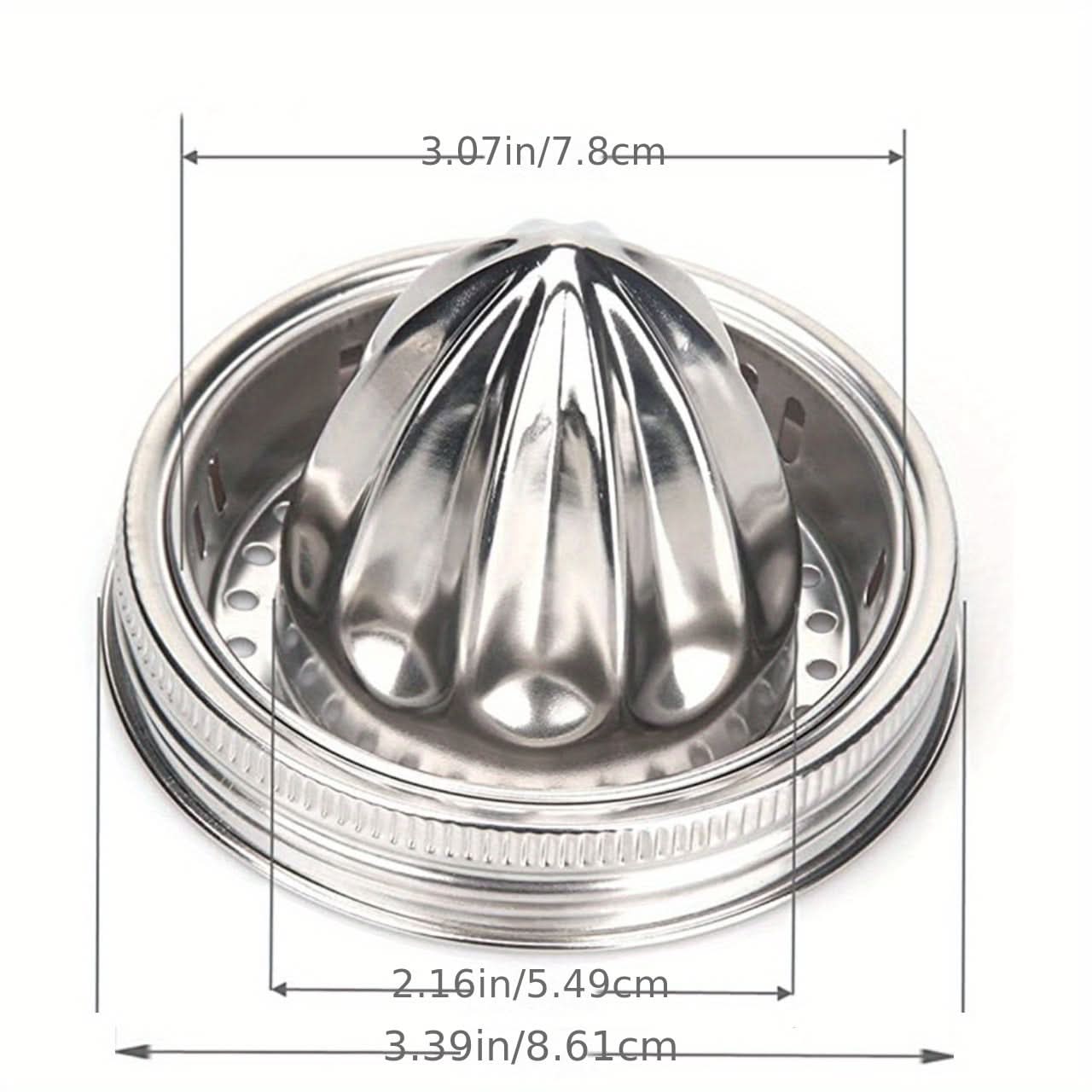 Stainless Steel Citrus Juicer Lid for Mason Jars