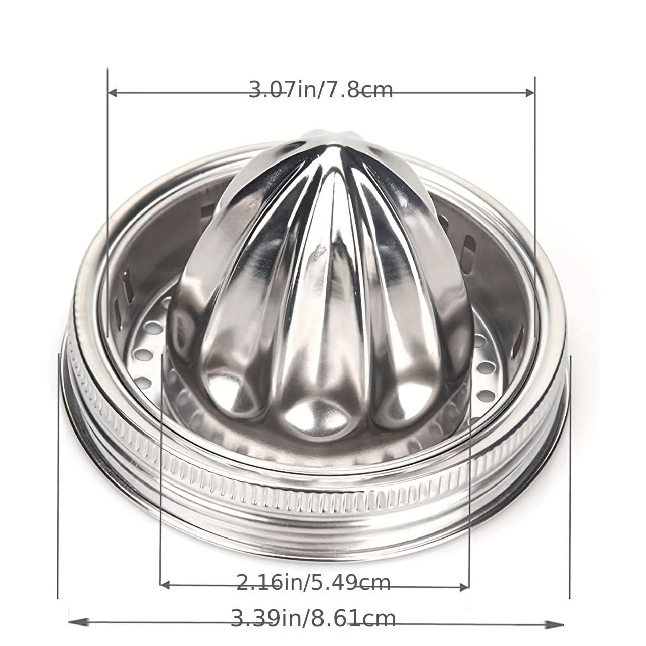 Stainless Steel Citrus Juicer Lid for Mason Jars