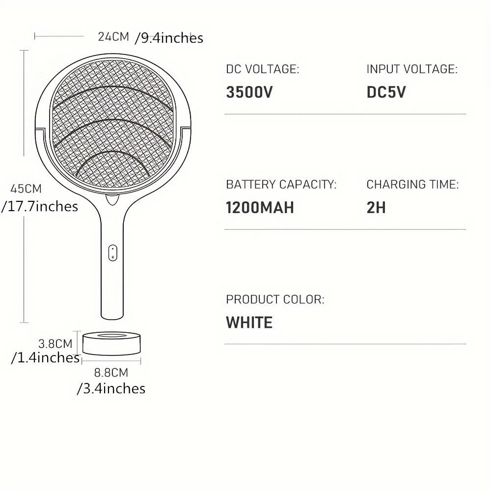 90° Rotatable UV Mosquito Killer Lamp – Electric Bug Zapper Trap