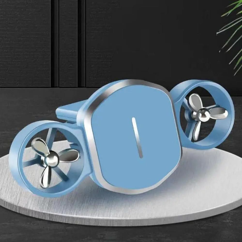 Mini Magnetic Car Phone Holder with Double-Turbo Air Vent & Heat Dissipation