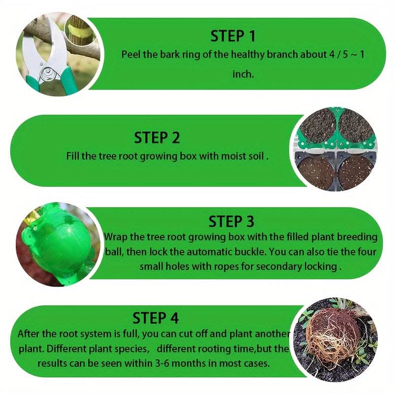 Tree Root Growing Box – High-Pressure Air Layering Pods for Plant Propagation
