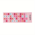 Vibrant Macaron Keyboard Stickers – Universal Letter Decals