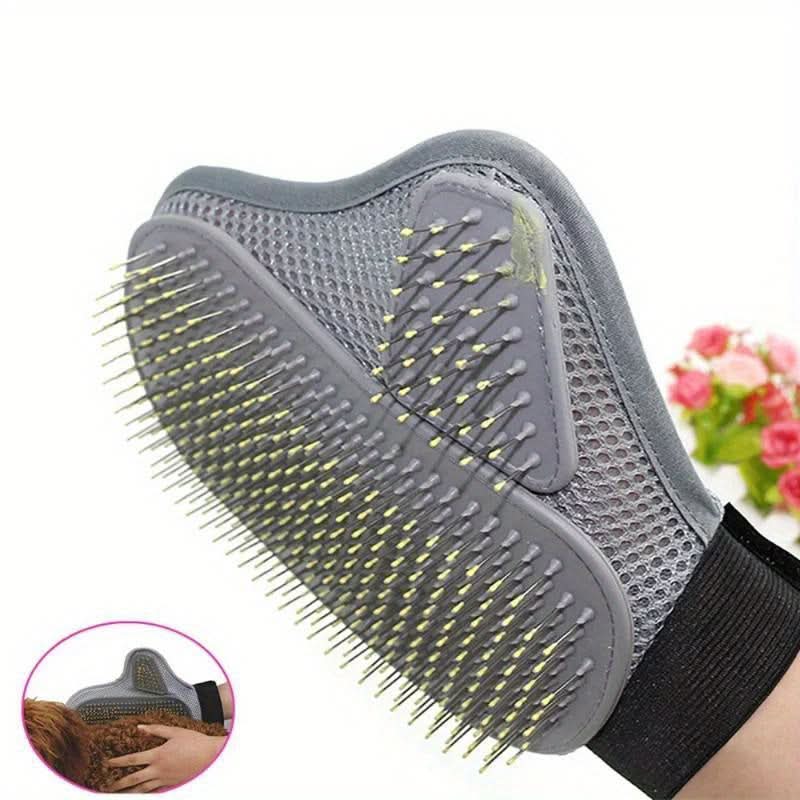 Gentle Pet Massage Glove for Deshedding