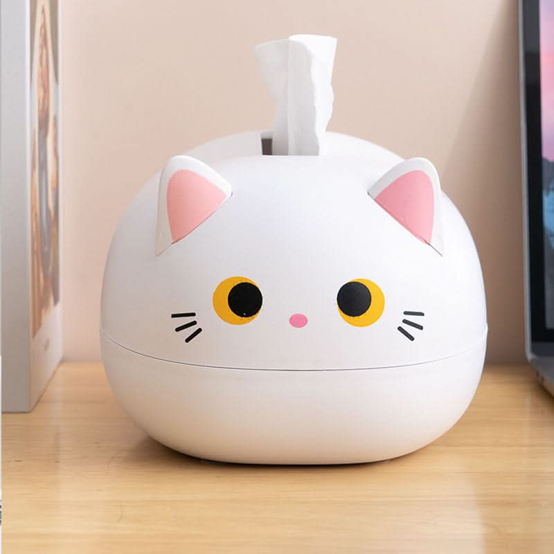 Cute Cartoon Kitty Tissue Box Holder