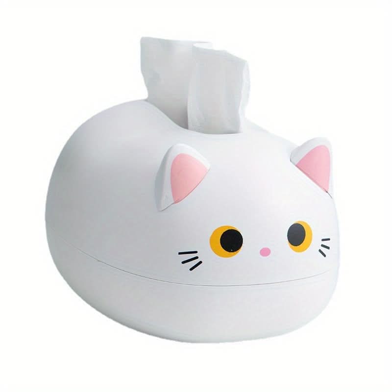Cute Cartoon Kitty Tissue Box Holder