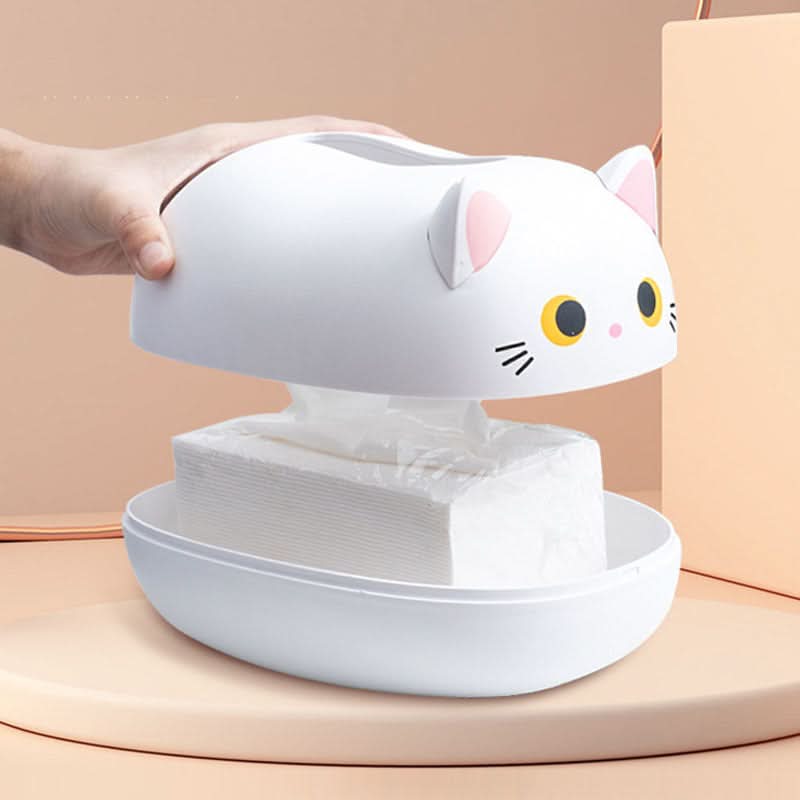 Cute Cartoon Kitty Tissue Box Holder