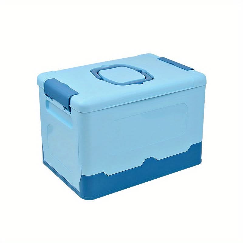 Portable Foldable Plastic Storage Box with Handle