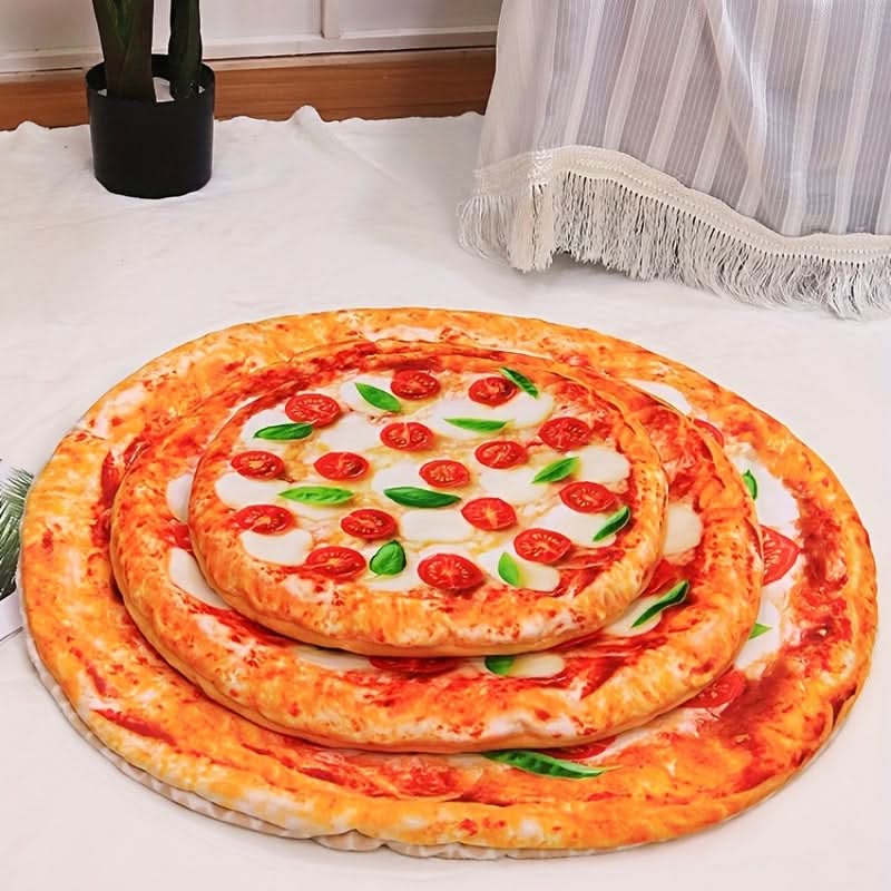 Whisker Wonderland Pizza Cat Bed & Mat