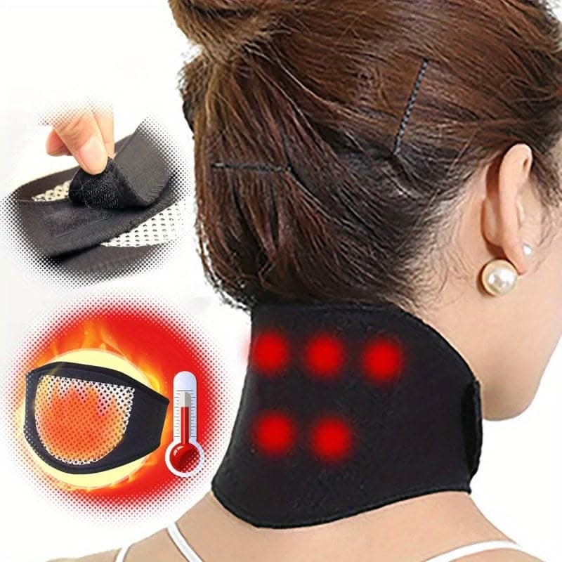 Self-Heating Tourmaline Neck Pad – Therapeutic Heat Wrap