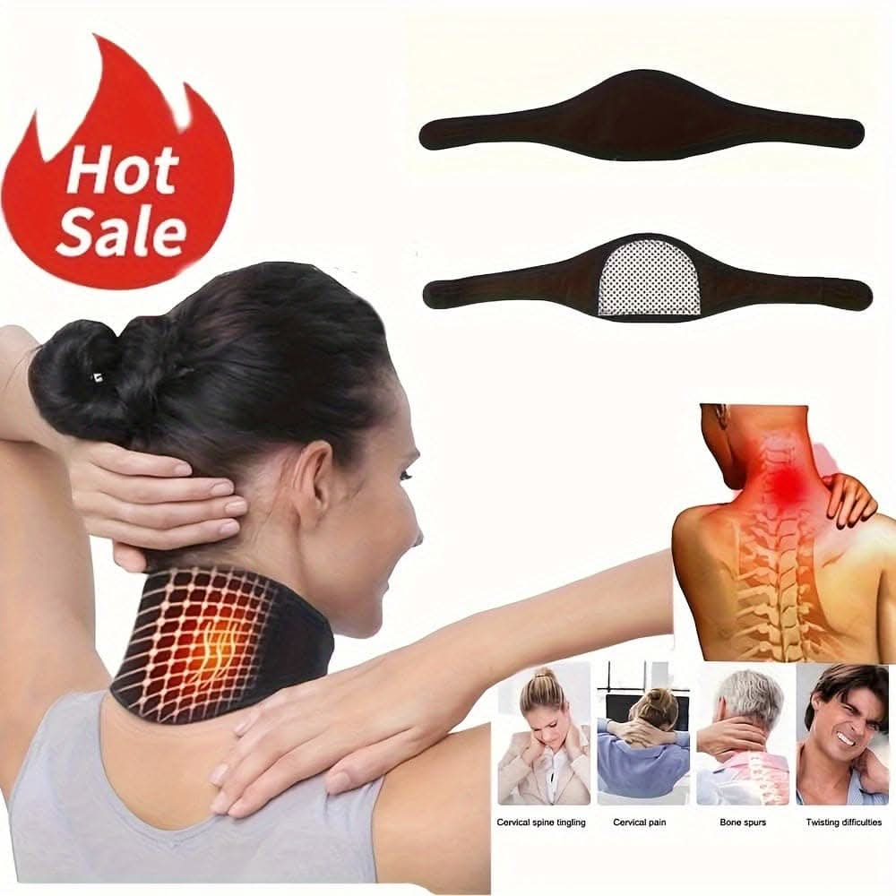 Self-Heating Tourmaline Neck Pad – Therapeutic Heat Wrap