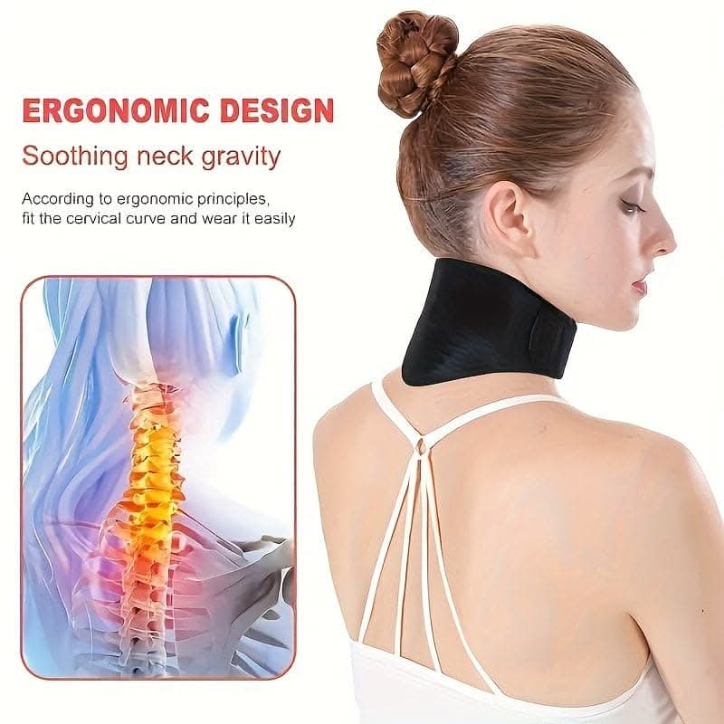 Self-Heating Tourmaline Neck Pad – Therapeutic Heat Wrap