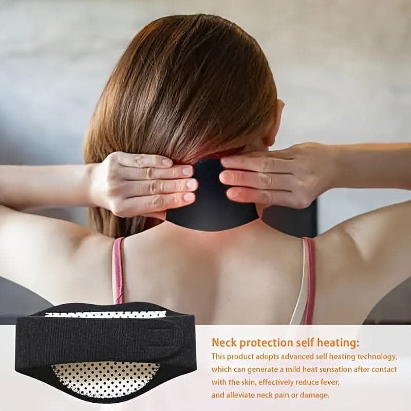 Self-Heating Tourmaline Neck Pad – Therapeutic Heat Wrap