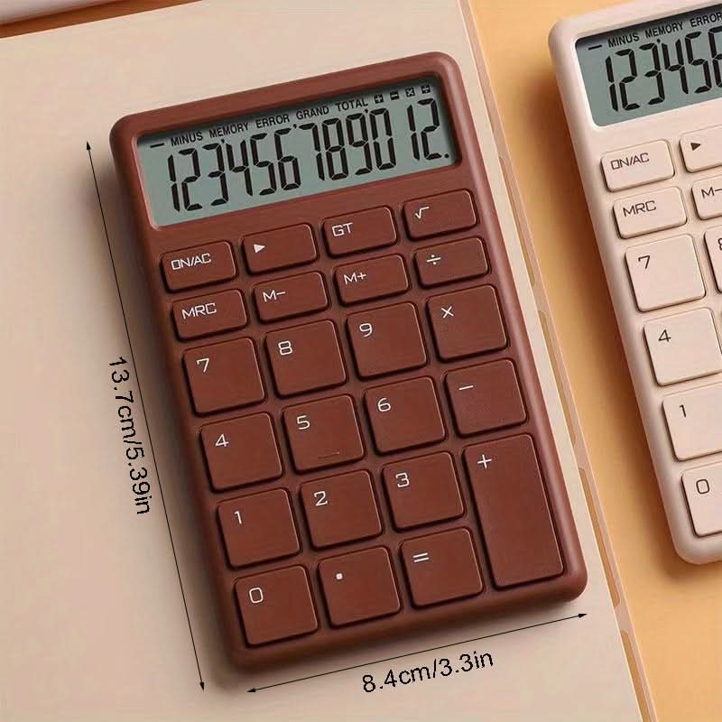 Compact Design Portable 12-Digit Desktop Calculator with Large Buttons