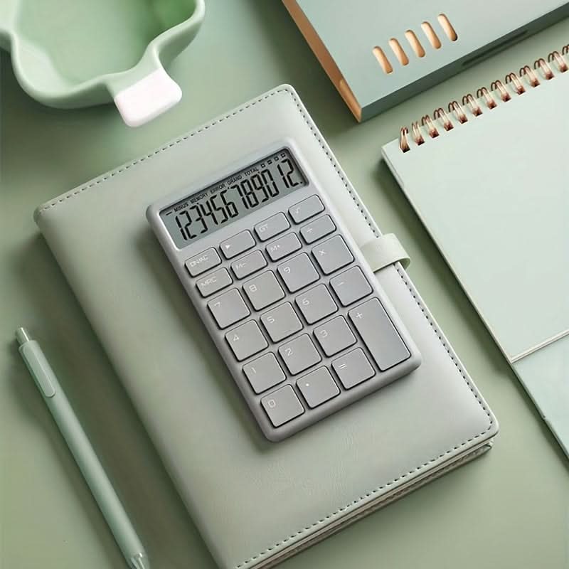 Compact Design Portable 12-Digit Desktop Calculator with Large Buttons
