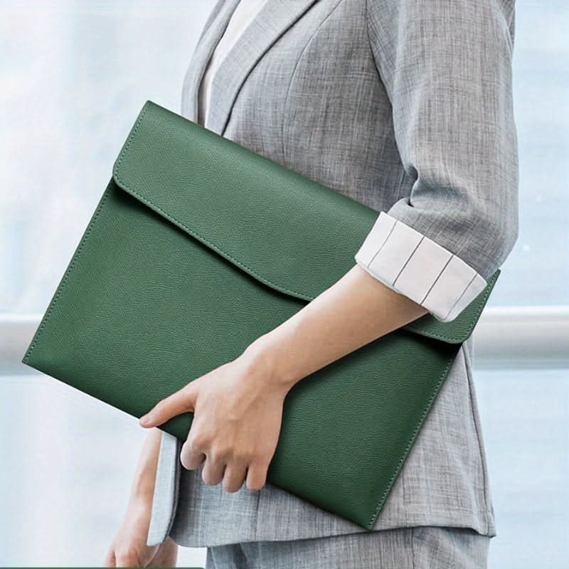 Premium Faux Leather A4 Document Storage Bag
