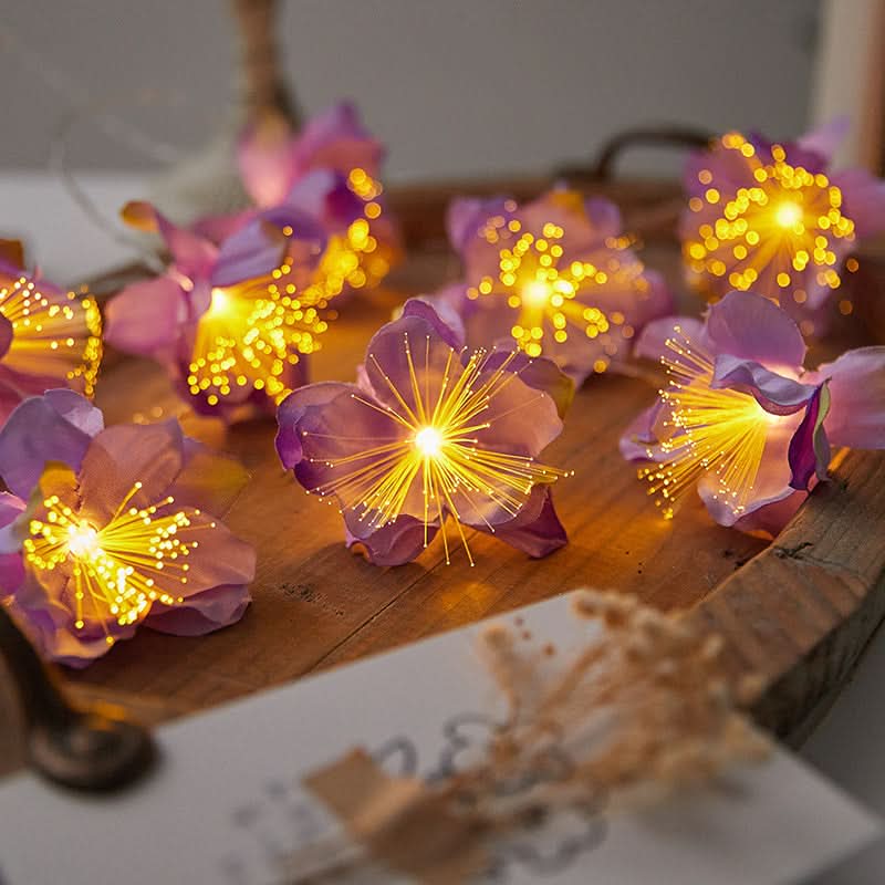 Whimsical Garden Fairy String Lights - 10 LED Flower-Shaped Decorative Lights