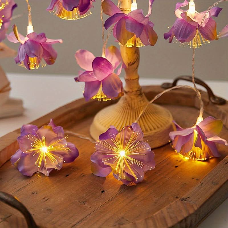 Whimsical Garden Fairy String Lights - 10 LED Flower-Shaped Decorative Lights
