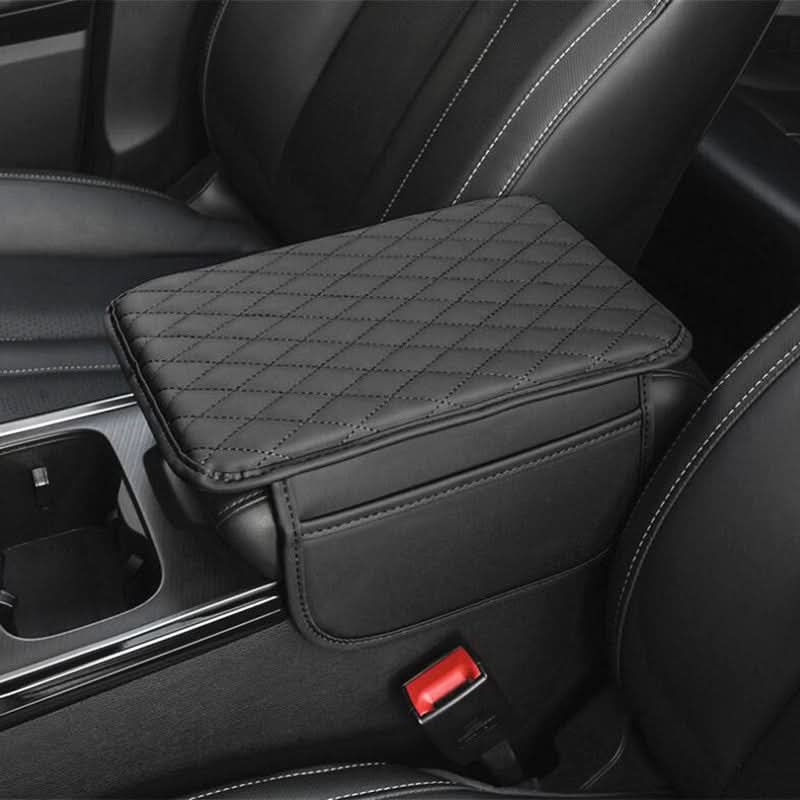 PU Leather Car Armrest Pad with Storage