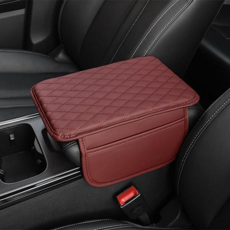 PU Leather Car Armrest Pad with Storage