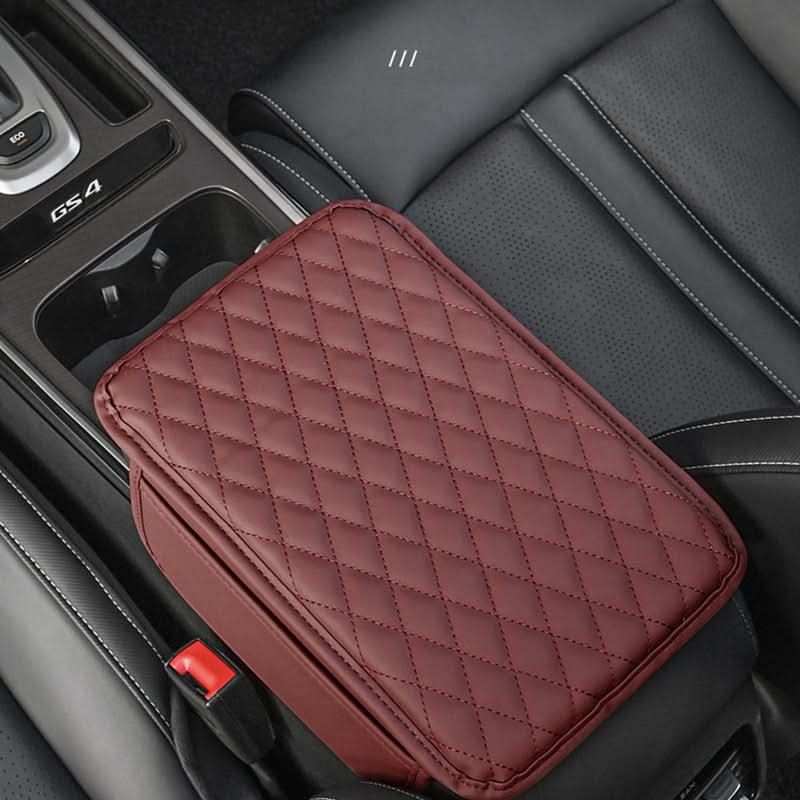 PU Leather Car Armrest Pad with Storage