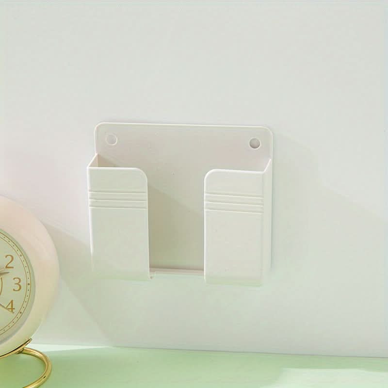 Wall-Mounted Mobile Phone Holder & Charging Stand - Punch-Free Organizer