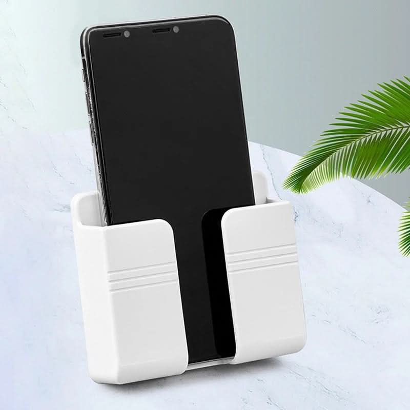 Wall-Mounted Mobile Phone Holder & Charging Stand - Punch-Free Organizer