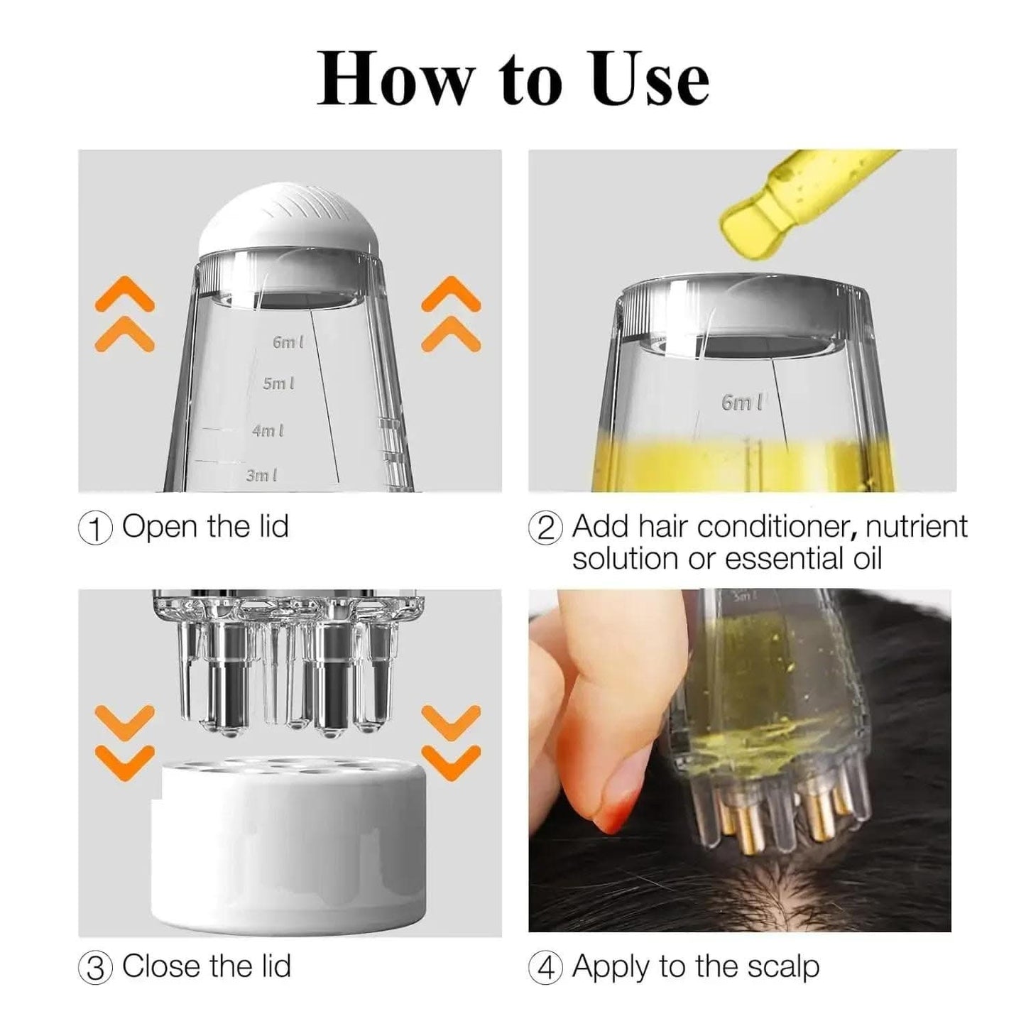 Mini Scalp Massager Roller Ball Brush Set of 2