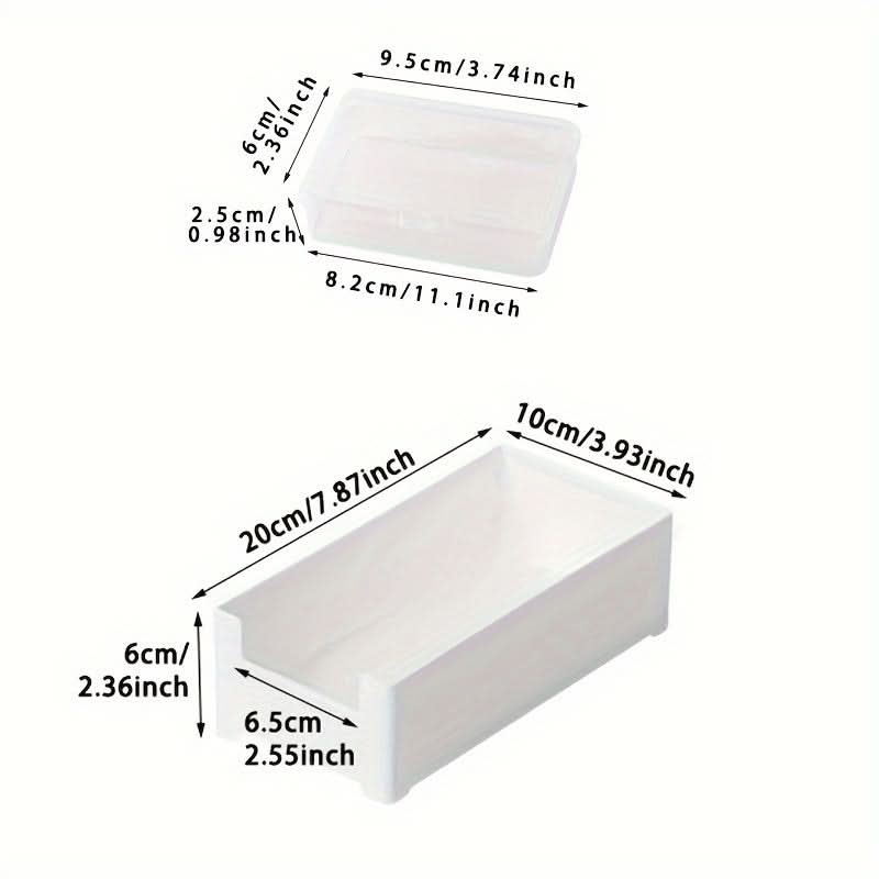 Clear Cable Management Box with 8 Compartments