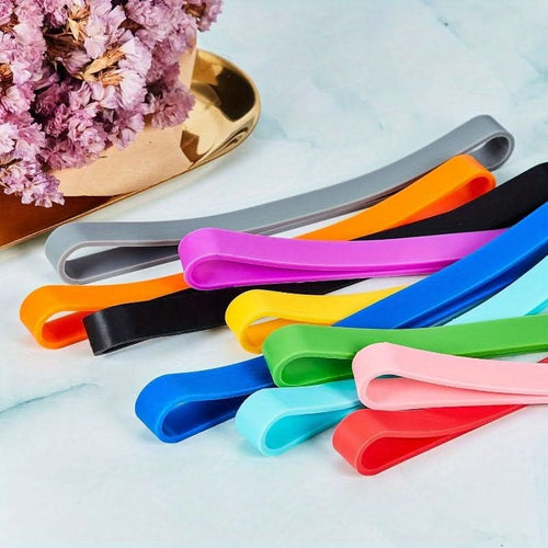 12-Pack Heavy-Duty Multi-Colored Silicone Bands