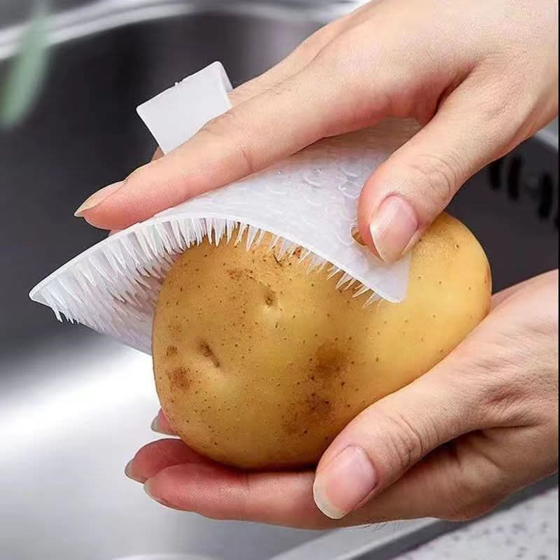 Bendable Vegetable Washing Brush – Multi-Functional Fruit & Veggie Cleaning Brush