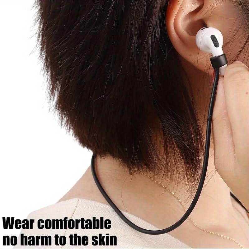 Soft Silicone Wireless Earphone Anti-Loss Straps (Pack of 2)