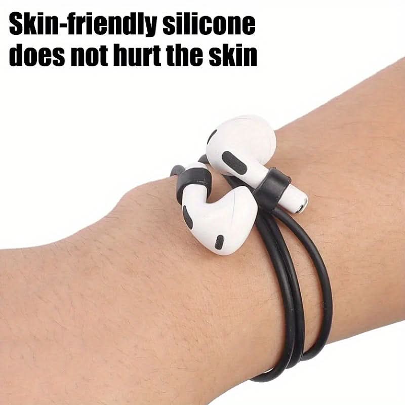 Soft Silicone Wireless Earphone Anti-Loss Straps (Pack of 2)