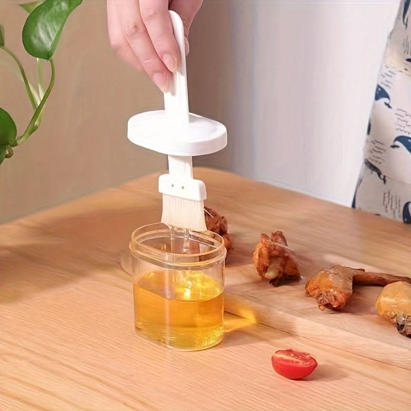 Oil Brush with Built-In Oil Dispenser