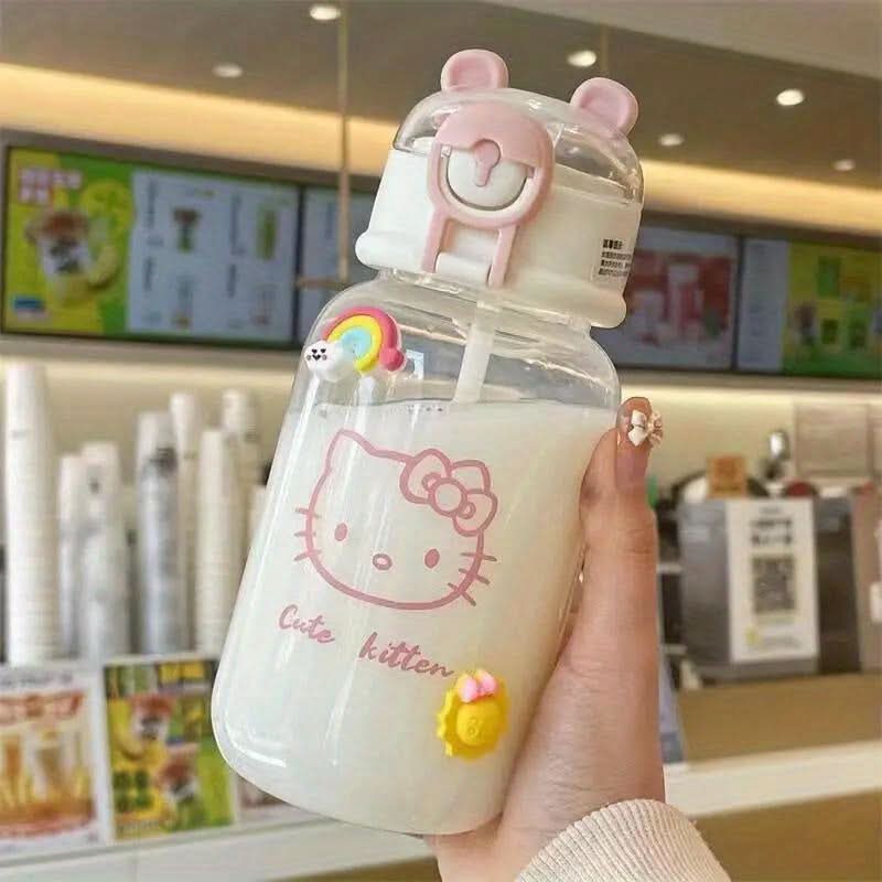 Sanrio Hello Kitty Kids Straw Cup – Flip Top