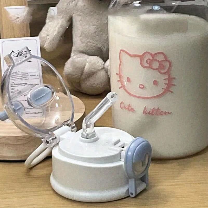 Sanrio Hello Kitty Kids Straw Cup – Flip Top