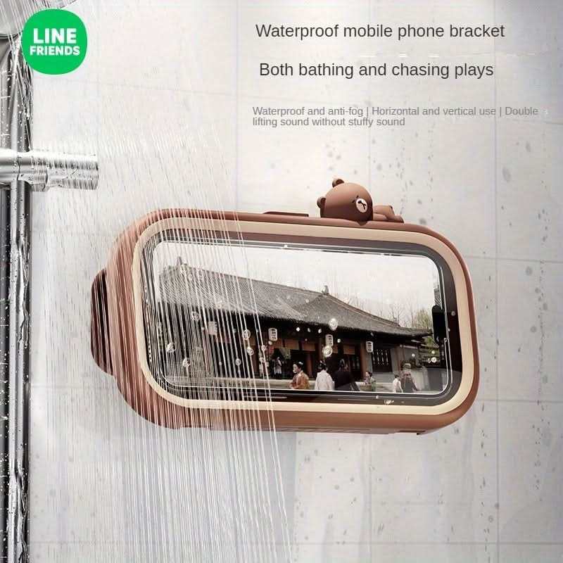 360° Rotatable Wall-Mounted Shower Phone Holder