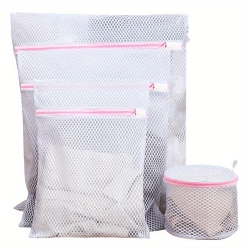 4-Pack Premium Laundry Mesh Bags with Zippers