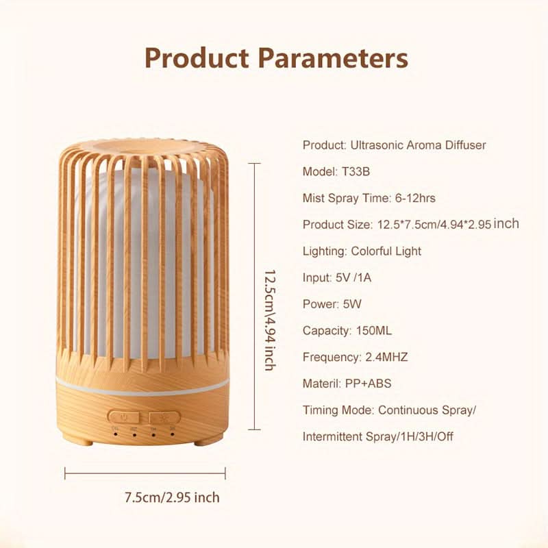 USB Ultrasonic Essential Oil Diffuser & Humidifier